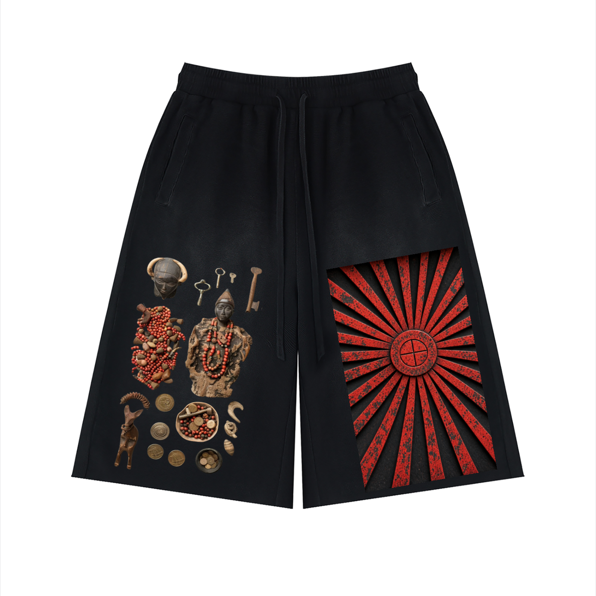 Eshu, Keeper of the Crossroads  Sunfade Shorts