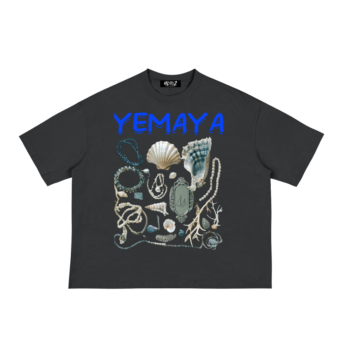 Yemaya Boxy Tee, Mother of the Ocean