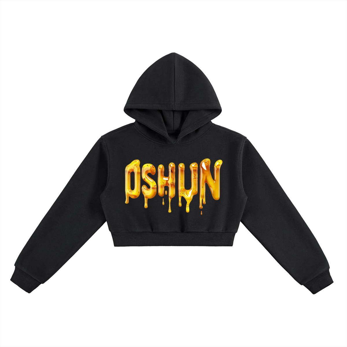 Oshun Cropped Hoodie, Orisha of Sweet Waters